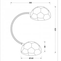 CHAMPION BALL TABLE LAMP