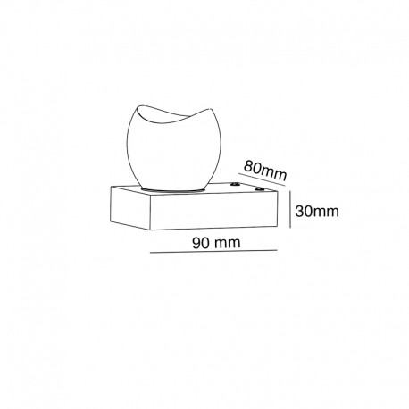 APLIQUE LED FANY 5W 3000K