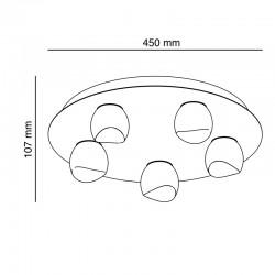 PLAFON LED FANY 25W 3000K