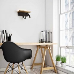 APLIQUE LED DE MADERA