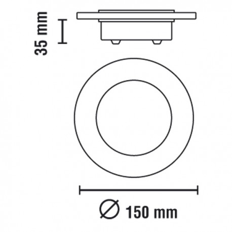 EMPOTRABLE LED ICEBERG ROUND (2,4W)