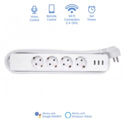 SMART STRIP 4 PLUGS AND 3 USB