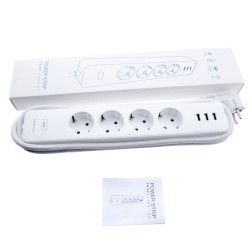 SMART STRIP 4 PLUGS AND 3 USB