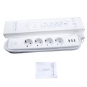 SMART STRIP 4 PLUGS AND 3 USB