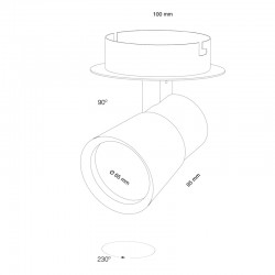 FOCO GU10 IRIS NIQUEL Y CROMO