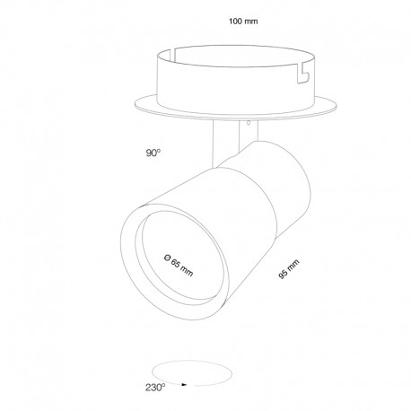 FOCO GU10 IRIS NIQUEL Y CROMO