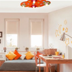 PLAFON DE TECHO INFANTIL NARANJA BLOOM
