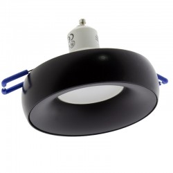 NABILA BLACK ROUND FIXED RECESSED SPOTLIGHT