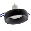 NABILA BLACK ROUND FIXED RECESSED SPOTLIGHT