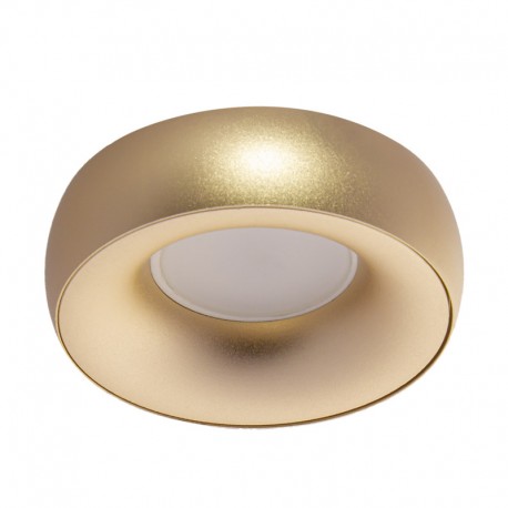 Round fixed recessed spotlight for low ceilings model gold ... Round fixed recessed spotlight for low ceilings model gold ...