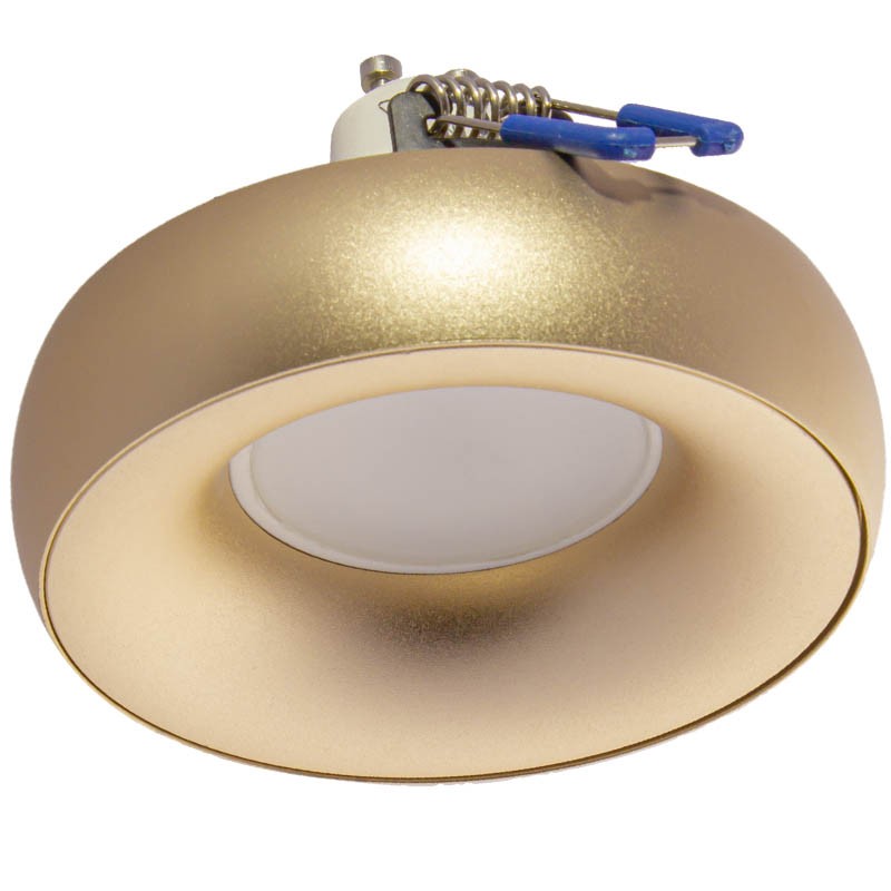 Round fixed recessed spotlight for low ceilings model gold ... Round fixed recessed spotlight for low ceilings model gold ...