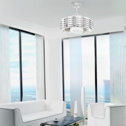 Ventilador DC LED 24W sin palas Alum