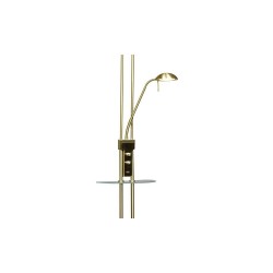 Alari LED Floor Lamp USB Antique Brass