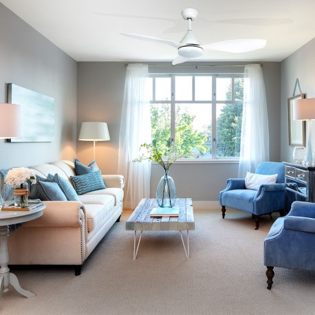 VENTILADOR LED CCT 3 PALAS STEL BLANCO