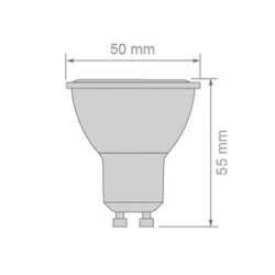 BOMBILLA LED GU10 9W 3000K