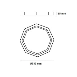 Plafón LED OTTO 60W CCT dimmable