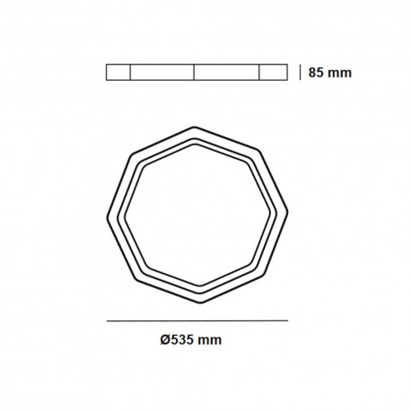 Otto Dimmable LED Flush Light 60W CCT