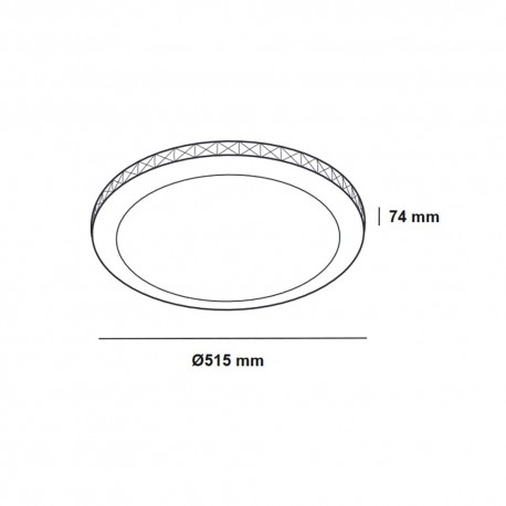 Plafón LED Milea 60W CCT dimmable