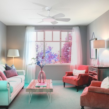 Mode DC LED Ceiling Fan 24W CCT White