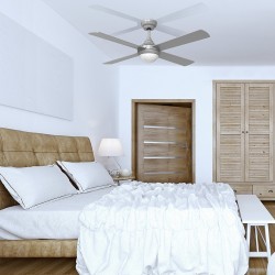 Tempo 132cm DC LED Ceiling Fan 23W CCT Silver