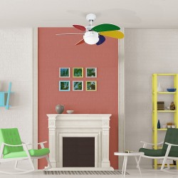 Ventilador 6 palas 76cm -  Tabit multicolor