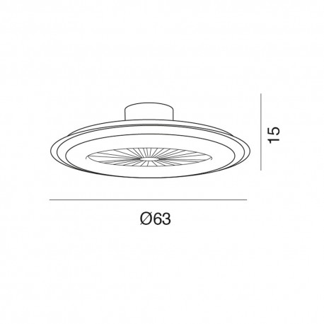 Ventilador AC LED 48W CCT Nela
