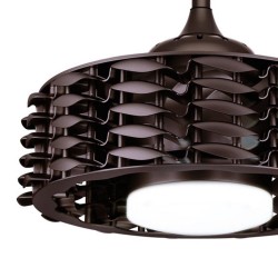 Ventilador DC LED 24W sin palas Alum