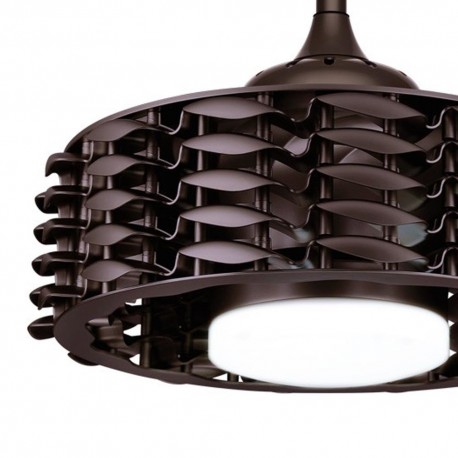 Ventilador DC LED 24W sin palas Alum