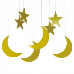 PLAFON DE TECHO INFANTIL AMARILLO FUGAZ