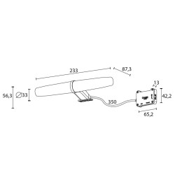 aplique baño led 6w 4000K sevilla cromo
