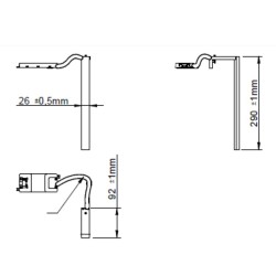 aplique baño led 6w 5700K soria cromo