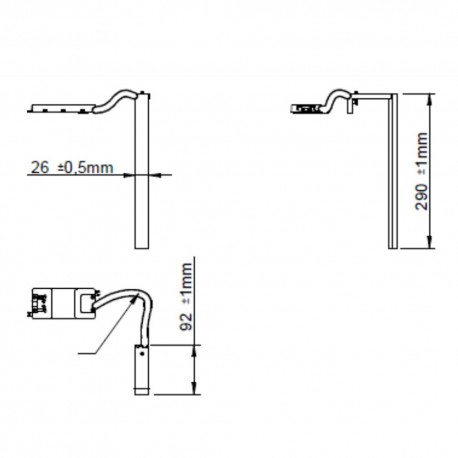 aplique baño led 6w 5700K soria cromo