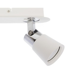 Iris 2-Light 31.5cm Flush Mount GU10 White-Chrome