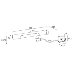aplique baño led 5w 4000K leon cromo
