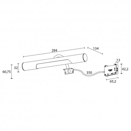 aplique baño led 5w 4000K leon cromo