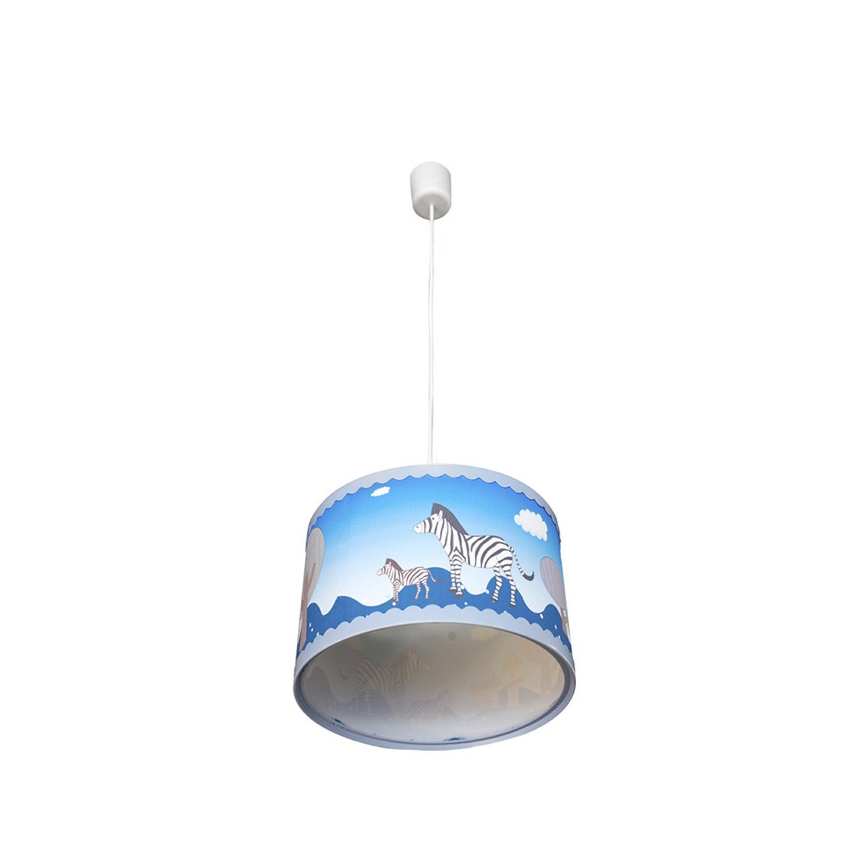 LAMPARA DE TECHO INFANTIL AZUL ANIMALES NOAH LAMPARA DE TECHO INFANTIL AZUL ANIMALES NOAH
