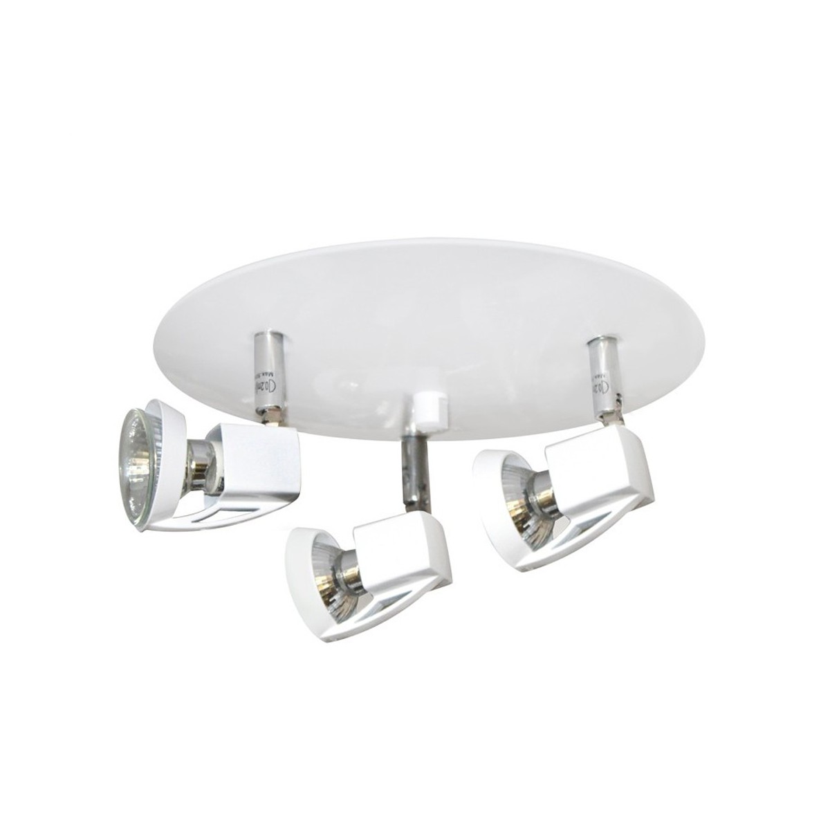 Arco 3 Spotlight Ceiling Plate – White Arco 3 Spotlight Ceiling Plate – White