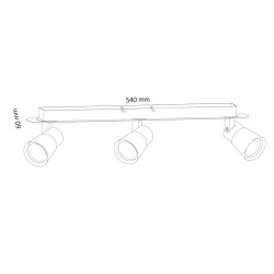 IRIS GU10 SPOTLIGHTS WHITE-CHROME