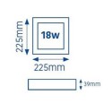 KNOW 18W IP54 4000K 1440lm SURFACE MOUNTED