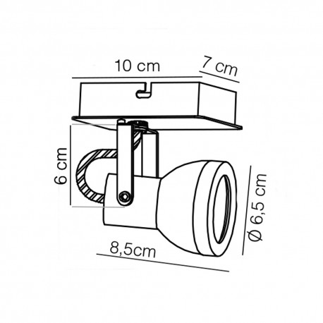 FOCO GU10 HELI BLANCO