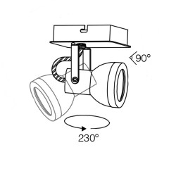 FOCO GU10 HELI BLANCO