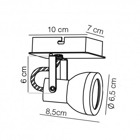 FOCO GU10 HELI CUERO