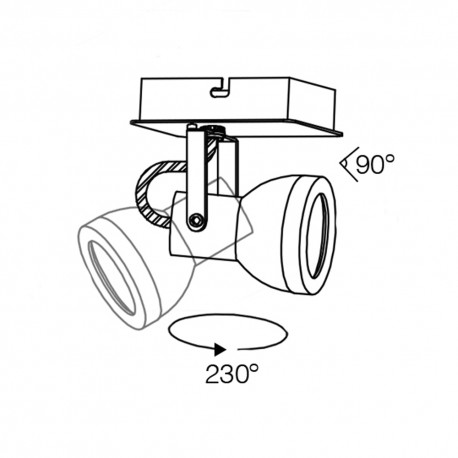 FOCO GU10 HELI CUERO