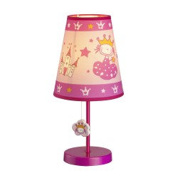 LAMPARA DE MESA INFANTIL ROSA PRINCESS