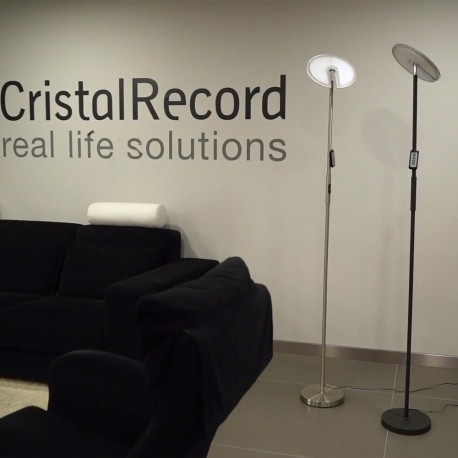 LÁMPARA DE PIE LED 20W ATEN NEGRO