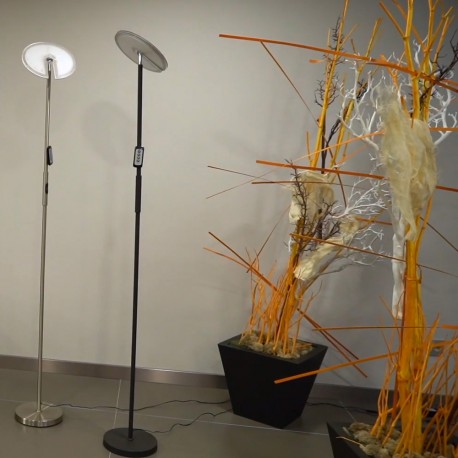 LÁMPARA DE PIE LED 20W ATEN NEGRO