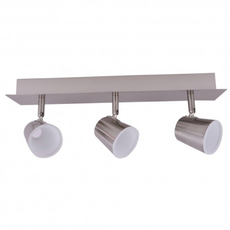 regleta 3 focos led 10W ICE niquel