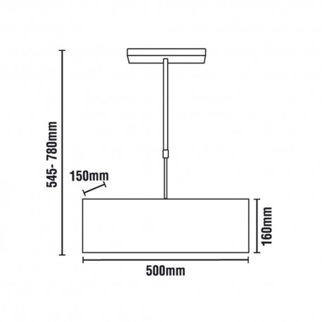 Alexandra Pendant 3 Lights Red Rectangular