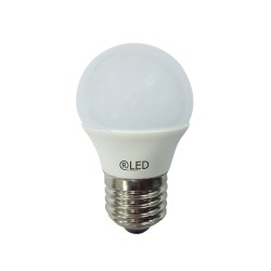 Bombilla LED esférica, E27, 6 W, 4200 K, 470 Lm.