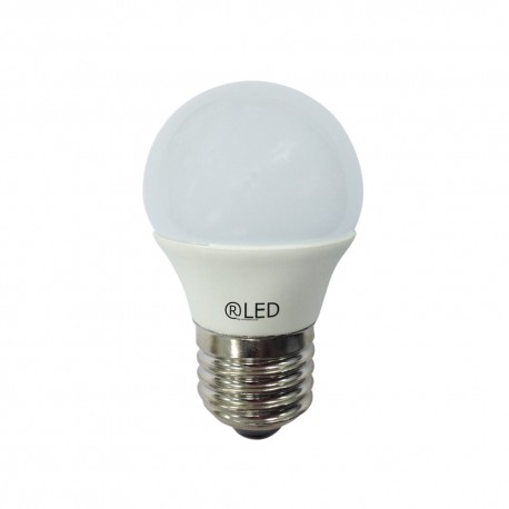 Bombilla LED esférica, E27, 6 W, 4200 K, 470 Lm.